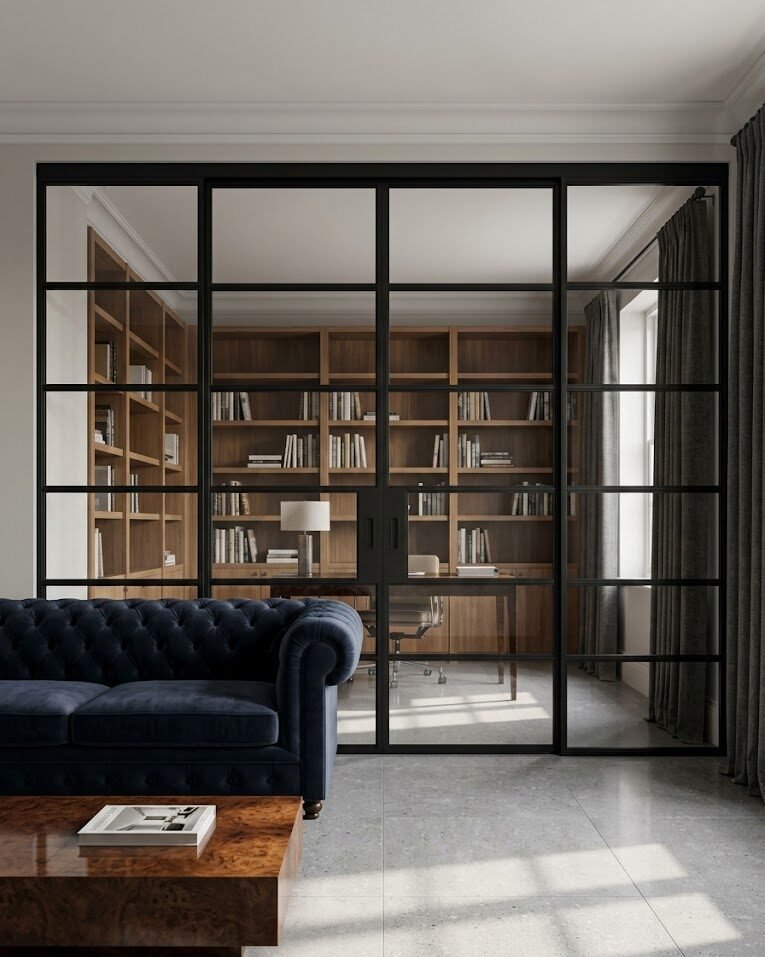 Black Steel Room Dividers