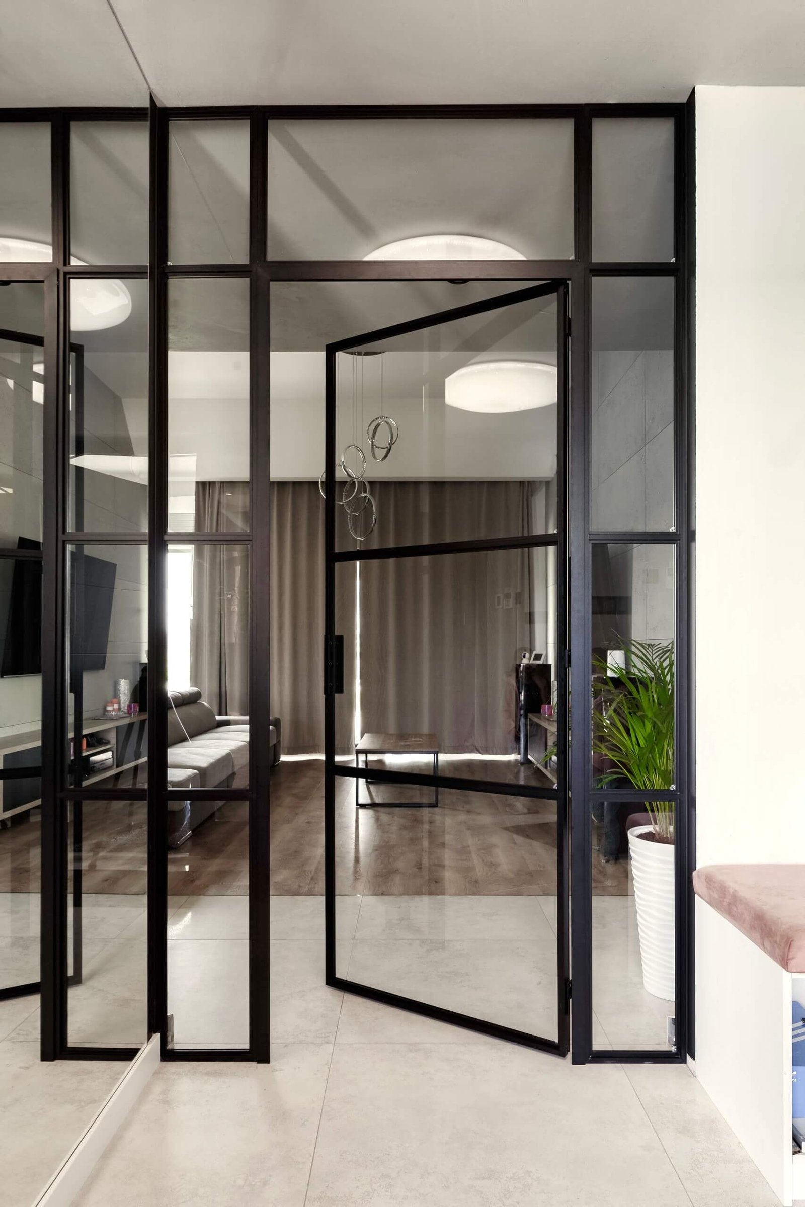 Internal Aluminium Door Partition